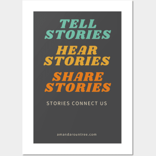 Tell, Hear, Share Stories - products Posters and Art